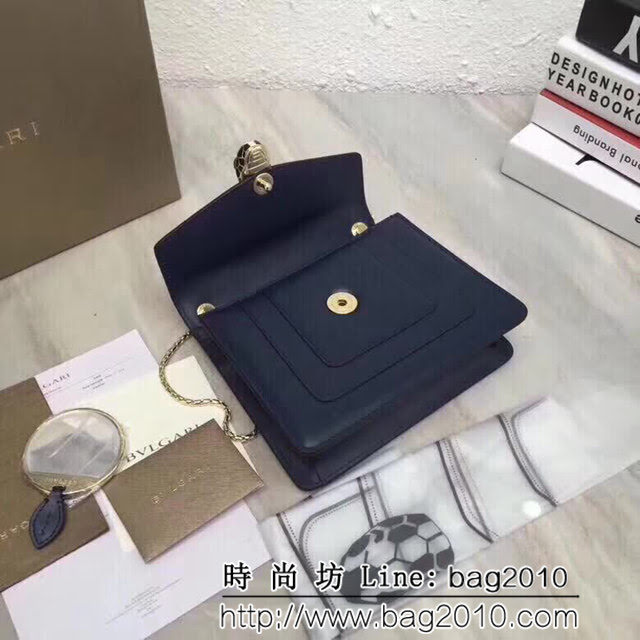 BVLGARI寶格麗 進口牛皮 時尚百搭 小號 鏈條單肩斜挎包 34559 FYD1124
